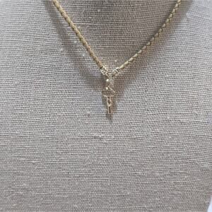 Kendra Scott‎ Braided Leather Gold Plated Key Necklace